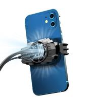 手机散热器降温神器半导体手机散热器便携式背夹无线散热器手游 塑壳风冷散热[插电款]黑色