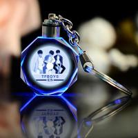 TFboys组合王俊凯王源易烊千玺水晶钥匙扣挂件生日礼物女生纪念品 TFBOS是你组合图