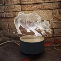 床头台灯詹姆斯库里哈登科比篮球周边新奇实用手办送男生生日礼物 三色按键 牛 变光