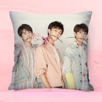 抱枕tfboys三人抱枕六周年应援真人周边易烊千玺王源王俊凯靠枕 1 迷你款(含芯):35X35cm