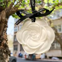 车载香薰香水汽车香氛车内固体无火挂件补充液房间摆件装饰品礼物 山茶花单个 无香