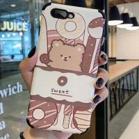 OPPO A5手机壳蚕丝纹新款韩版可爱ins情侣硅胶防摔全包边软壳男女 OPPO A5[单壳] 浮雕蚕丝纹[甜甜圈小熊]
