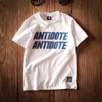 潮牌帅气男生圆领短袖T恤 夏季韩版半截袖体恤潮流百搭学生上衣服 白色 S