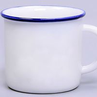 小号传统仿搪瓷杯怀旧复古革命毛爷爷怀旧仿搪瓷迷你陶瓷茶杯六个 70ml白瓷无图案(6个装)