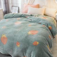 珊瑚绒毯子夏季加厚毛毯保暖法兰绒床单人宿舍学生办公室午睡盖毯 甜蜜记忆 100x120cm