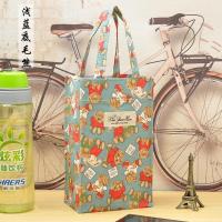 手提学生水壶袋保温水杯套玻璃杯的袋子便携瓶子雨伞收纳小布包 浅蓝毛熊(无内衬