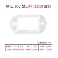 镇江沧州款铁商业商用豆浆机磨浆机配件拨料器挡板顶丝滤网垫片 镇江100出料口垫片