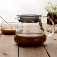 玻璃手冲咖啡壶分享壶云朵壶家用泡茶咖啡壶杯子漏斗过滤器套装 360ml云朵壶