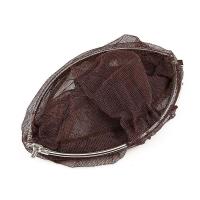 垂弦可折叠不锈钢抄网头涂胶防挂抄网兜密细眼网头40cm渔具用品 折叠网头(40cm)