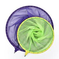 儿童鱼网小抄网短节碳素抄网杆伸缩抄网捞鱼网兜抓虾捉蝌蚪捕蝴蝶 25cm紫色树脂头(不带杆)