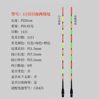 重力感应电子漂高灵敏咬钩变色夜光漂超亮日夜两用醒目夜钓浮漂尾 不变色[仅漂尾] E-001专攻轻口滑口