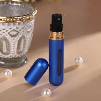 8ml 香水分装瓶器底部充装高端便携式神器直抽空瓶子小样喷雾空瓶 8ML 磨砂蓝色[底部自充] 1个装直接拍[选择自己喜