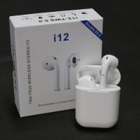 i11-i12TWS无线高音质触摸版本5.0蓝牙耳机双耳适用于安卓苹果 i12蓝牙+充电线+充电仓 蓝牙4.0 [裸机普