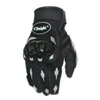 四季款摩托车骑士越野全指手套 赛车防护手套 电动车防摔手套夏季 FT灰标 M(一双)