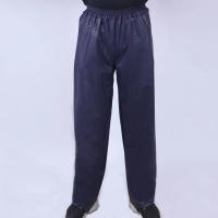 雨衣雨裤套装电动车摩托车防水双层雨衣防暴雨户外骑行分体雨衣 蓝色松紧腰裤子