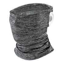 防晒面罩骑行装备骑手面巾冰丝紫外线围脖套夏季钓鱼挂耳头巾男女 灰色