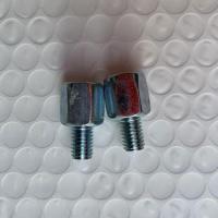 电动车雨棚加厚扁铁不锈钢支架无反光镜座反光镜上的正反增高螺丝 正丝8个大的增高螺丝2个