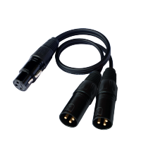 卡侬母转卡侬公一分二双卡农公对卡农母音频线功放调音台连接线 39定义平衡线 0.5米