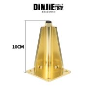 顶捷铝合金家具脚垫增高防滑 电视柜茶几浴室柜沙发支撑腿可调节 金色 10厘米