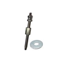 内膨胀螺丝台式水钻支架专用内膨胀螺丝内爆壁虎内迫式膨胀M12 M12不锈钢方头加厚螺母一套