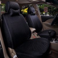 北京现代伊兰特专用汽车座套瑞纳悦动途胜雅绅特四季椅套全包坐垫 针织全黑 前排2座
