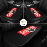卡通汽车坐垫套四季通用主副驾驶单片后排车垫透气防滑座垫可水洗 潮皮卡丘 前排主驾驶单片