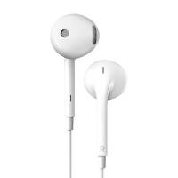 漫步者H180Plus入耳式有线耳机带麦线控电脑台式用游戏降噪立体声 H180PLUS白色
