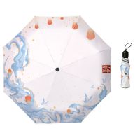 天官动国漫周边赐福二次元太子悦神血雨探花城谢怜遮阳学生晴雨伞 三折黑胶-太子悦神