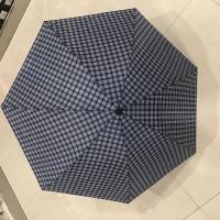 天堂伞格子伞男女士三折叠伞超大十骨双人商务伞遮阳伞两用晴雨伞 【单人7骨】-1号色