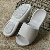 逸之源时尚旅行折叠外穿沙滩软底防滑拖鞋情侣休闲踩屎感凉拖鞋女 浅灰色 40-41