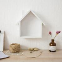 ins北欧家居装饰摆件墙上装饰品儿童房幼儿园墙面置物架客厅挂件 白色