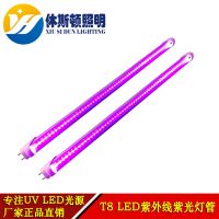 T8LED紫外线灯管UV胶荧光剂检测抑菌除螨除异味LED紫外线消毒灯管 0.6