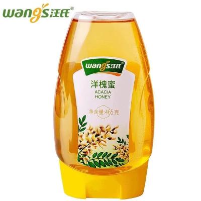 汪氏 洋槐蜜土蜂蜜465g*1 槐花蜜饮料冲调品 便携挤压