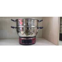 长虹(CHANGHONG)电锅多功能家用锅电炒炖蒸煮一体锅多用炒菜电热锅24CM(大箱8台)一蒸笼