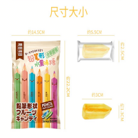 糖田米田铅笔形水果味糖80g