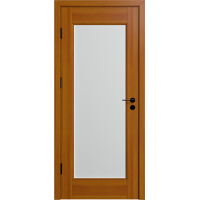 欧派木门 红胡桃木水性原木门 OPMA-7201BZ(配备钢化透明/玉砂玻璃)