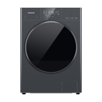 松下(Panasonic)滚筒洗衣机 XQG100-CD302 钛晶灰 6维云感减震 水氧泡沫净 量子银除菌