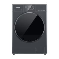 松下(Panasonic)滚筒洗衣机 XQG100-C301 钛晶灰 智能投放6维云感减震 水氧泡沫净 水氧防过敏