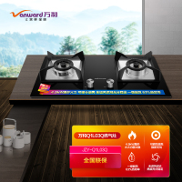 万和(Vanward) 液化气灶 JZY-Q1L03Q 4.5kW大火力双眼灶 钢化玻璃台嵌两用一级能效 嵌入式台式