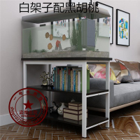 家优梦 钢木实木鱼缸底柜金属底架底座不锈钢草缸鱼缸架子铁艺定做鱼缸柜