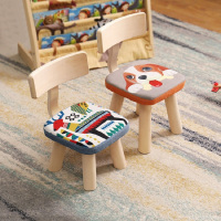 儿童小凳子靠背凳小椅子创意实木卡通小板凳家用宝宝矮凳防摔木凳