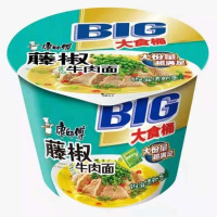 康师傅大食桶藤椒牛肉面140g