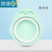 JING PING婴儿折叠脸盆初生宝宝洗脸新生可家用盆儿童便携式洗屁屁pp小盆子