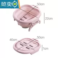 JING PING折叠泡脚桶过小腿可折叠家用保温洗脚桶宿舍便携足浴盆器