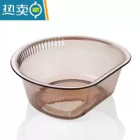 敬平家用脸盆厨房洗菜盆洗水果蔬菜沥水篮宝宝洗衣盆塑料洗脸盆子