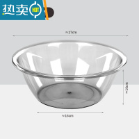 敬平洗脸盆子加厚耐用大小号学生宿舍家用洗衣服洗菜面盆透明塑料脚盆