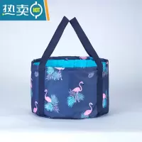 敬平热卖折叠水桶 旅行便携泡脚袋大号 桶伸缩脸盆宿舍防水塑料洗衣盆