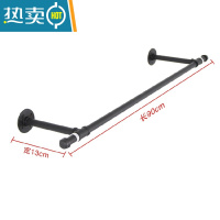 敬平免打孔晾衣杆家用侧装挂衣杆卫生间固定简易阳台挂墙晾衣架加厚