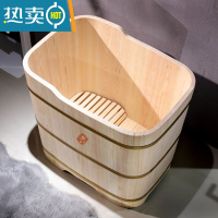 敬平无油漆泡澡木桶浴缸洗澡桶桧木无漆泡澡桶大人家用沐浴桶盆