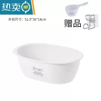 敬平加大宝宝洗澡盆家用新生婴儿可坐躺加厚儿童脸盆带搓衣板洗衣浴盆